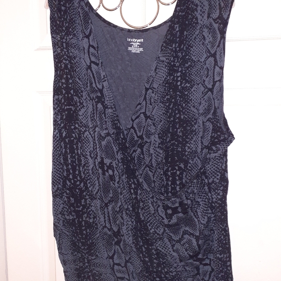 Lane Bryant Tops - Cute Mock Wrap Snakeprint Top